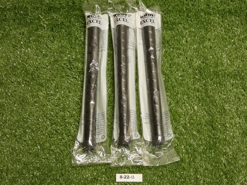 Winn EXCEL RF Soft Midsize Golf Grips (Set of 3) Black New
