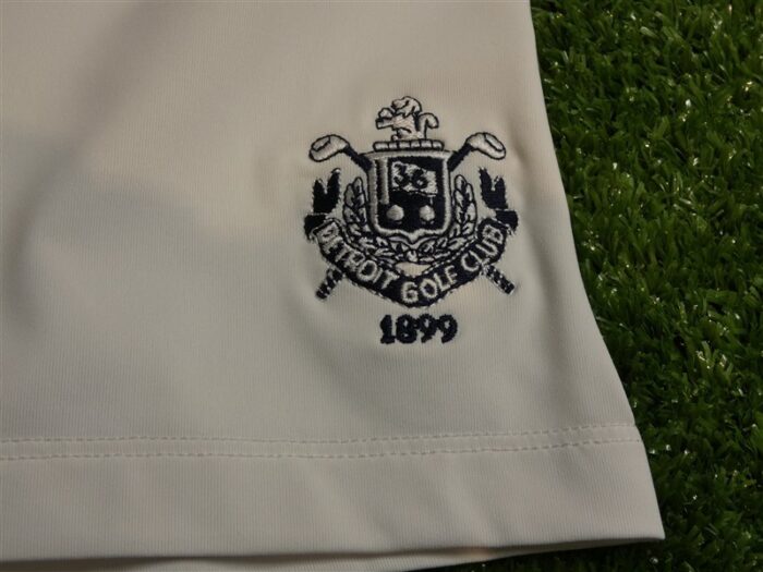 Peter Millar Womans Solid Short Sleeve Polo Golf Shirt C.C. Logo White Large