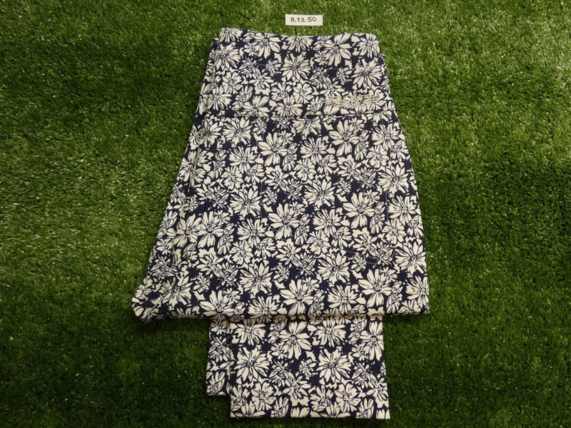 NEW Straight Down Womens Lexi Floral Golf Pants Navy/White Size 4