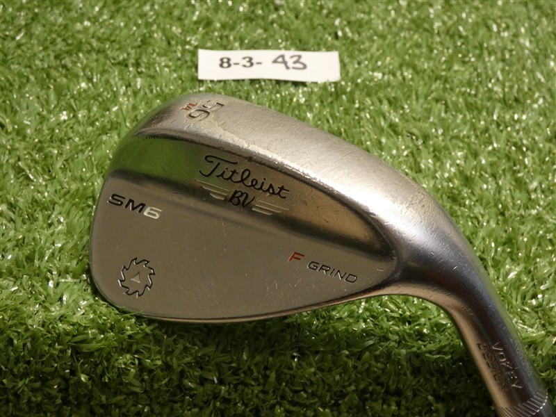 Titleist Vokey SM6 Tour Chrome 56* 14* Sand Wedge F Grind Dynamic Gold Steel