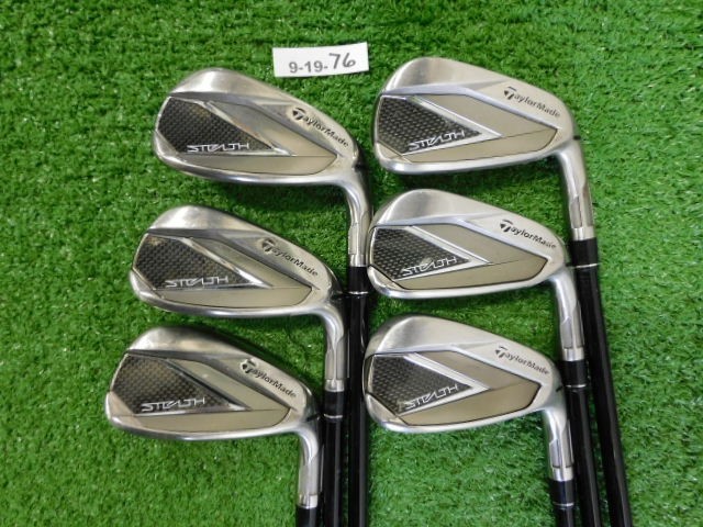 TaylorMade Stealth Irons 6-P & A Ventus Red 6 Regular Graphite w Midsize Grips