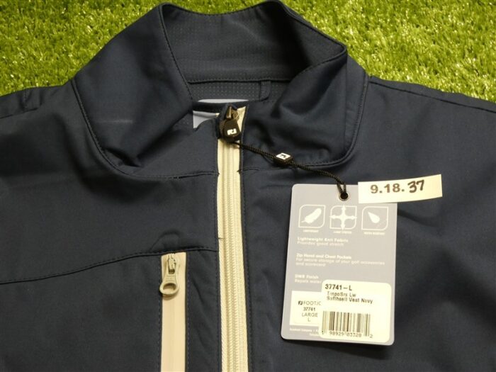 FootJoy Mens TempoSeries Lightweight Softshell Golf Vest Navy Blue Large 37741