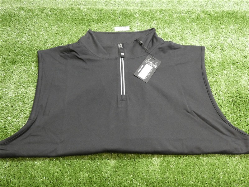 FootJoy Mens Approach Quarter-Zip Golf Vest Black Large 33303