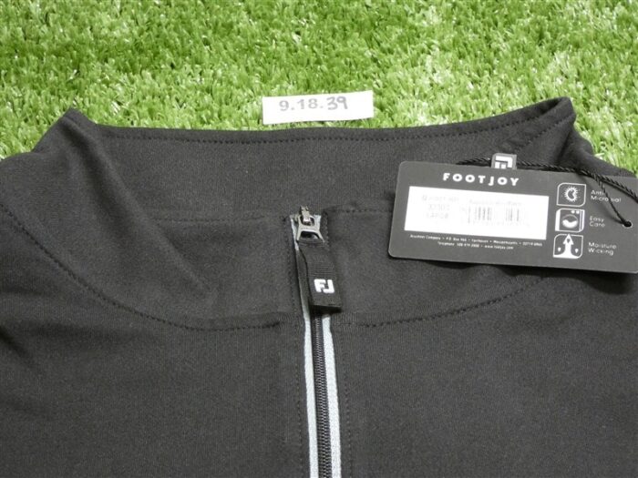FootJoy Mens Approach Quarter-Zip Golf Vest Black Large 33303