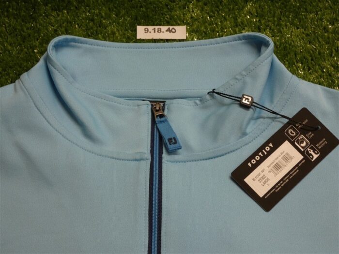 FootJoy Mens Approach Quarter-Zip Golf Vest Light Blue Large 33302