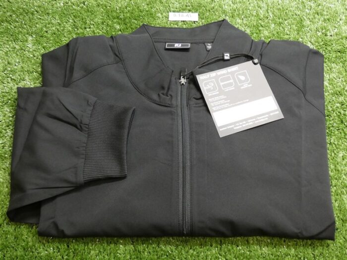 FootJoy Mens Long Sleeve Half-Zip Golf Windshirt Black Large 37761