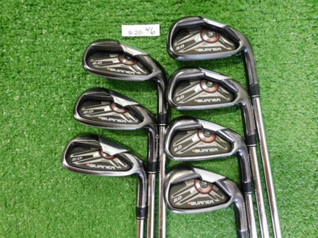 TaylorMade Burner 2.0 Irons 5-P & A 85 Stiff Steel with Midsize Grips +.5″