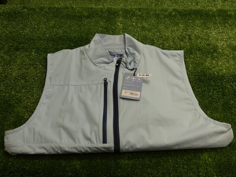 FootJoy Mens TempoSeries Lightweight Softshell Golf Vest Skyway Blue Large 36904