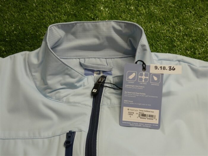 FootJoy Mens TempoSeries Lightweight Softshell Golf Vest Skyway Blue Large 36904
