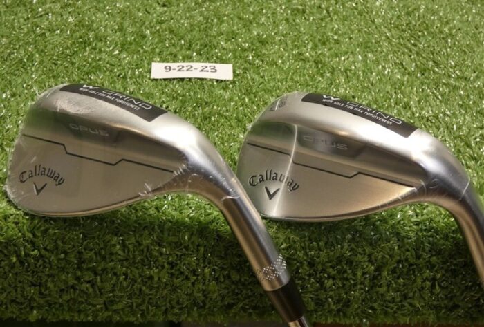 Callaway Opus Brushed Chrome 54/58* 14/12* Sand/Lob Wedge Set DG 115 Steel New