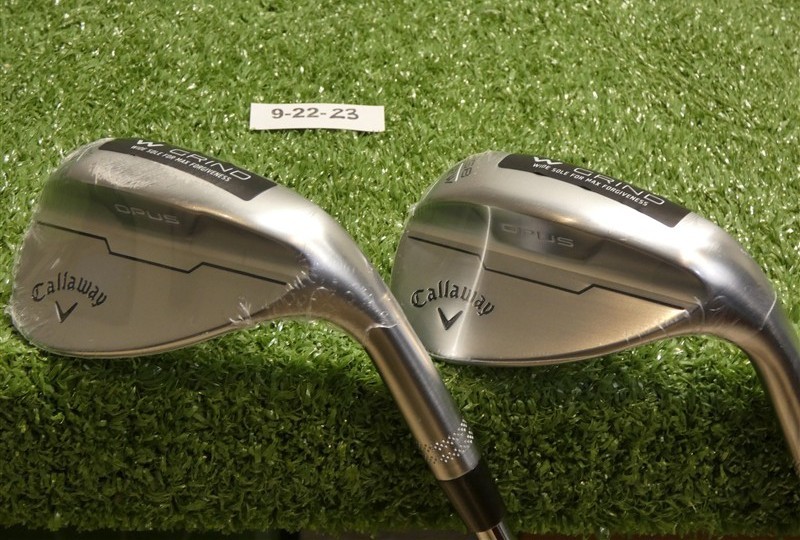 Callaway Opus Brushed Chrome 54/58* 14/12* Sand/Lob Wedge Set DG 115 Steel New