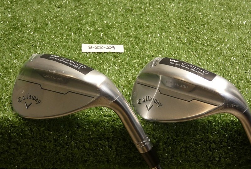 Callaway Opus Brushed Chrome 56/60* 14/12* Sand/Lob Wedge Set DG 115 Steel New