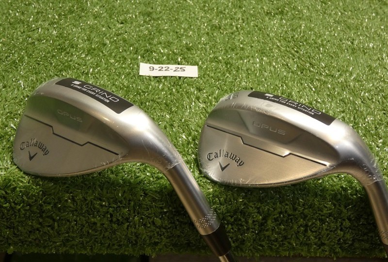 Callaway Opus Brushed Chrome 56/60* 12/10* Sand/Lob Wedge Set DG 115 Steel New