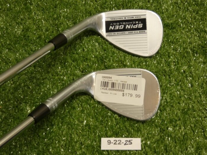 Callaway Opus Brushed Chrome 56/60* 12/10* Sand/Lob Wedge Set DG 115 Steel New