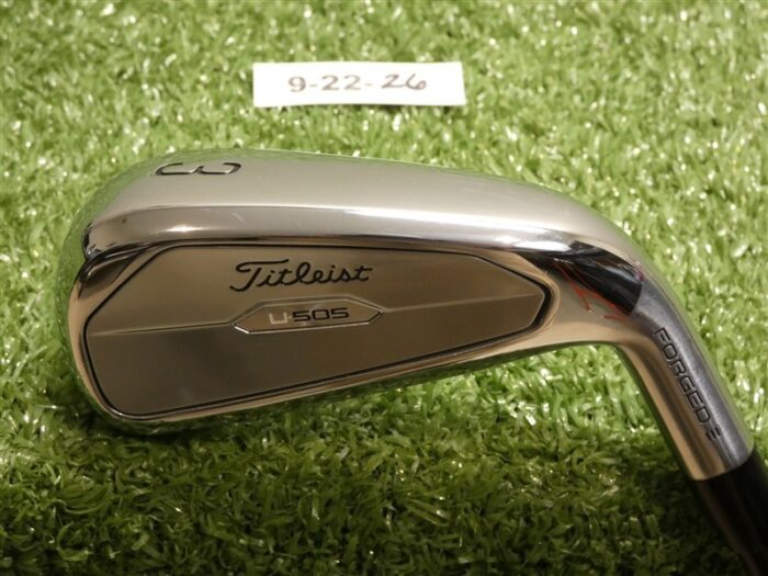 Titleist 2023 U505 20* 3 Iron Utility HZRDUS 80g 6.0 Stiff Graphite Excellent
