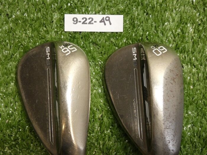 Titleist Vokey SM9 Brushed Steel 56/60* 08/12* Sand/Lob Wedge Set DG S300 Steel