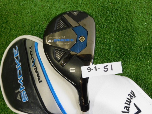 Callaway Paradym Ai Smoke Max Fast 27* Womens 6 Hybrid Eldio 40 Ladies with HC