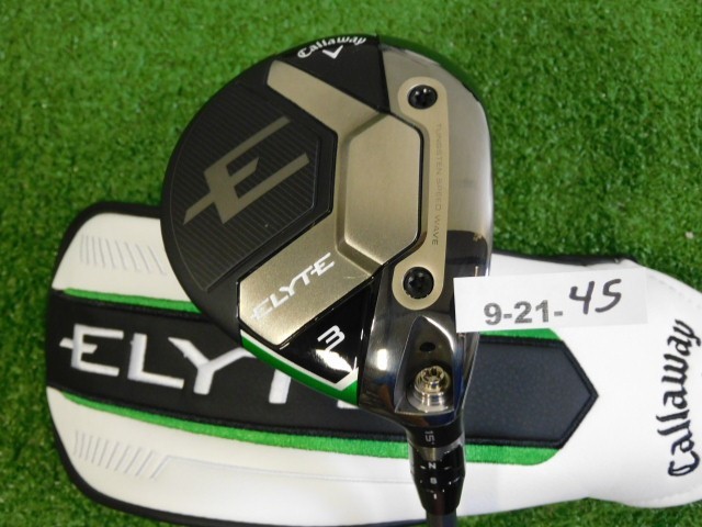 Callaway 2025 Elyte 15* 3 Wood Denali Charcoal 60g 6.0 Stiff Graphite w HC Mint