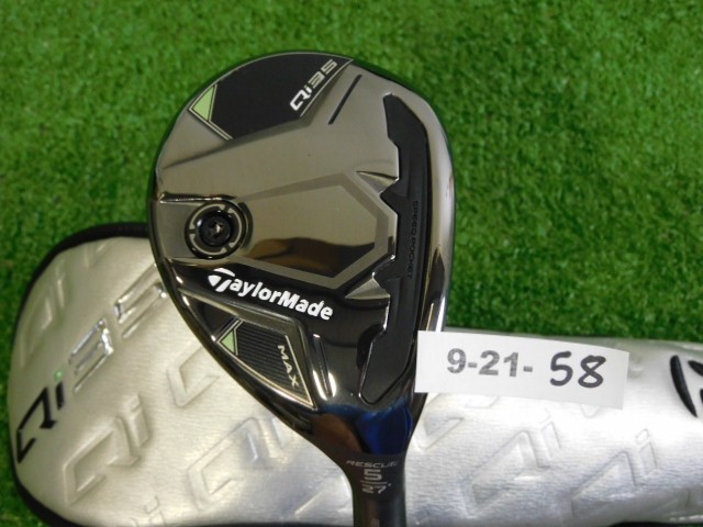 TaylorMade 2025 Qi35 Max 27* 5 Hybrid Rescue AirSpeeder 50 Regular with HC Mint