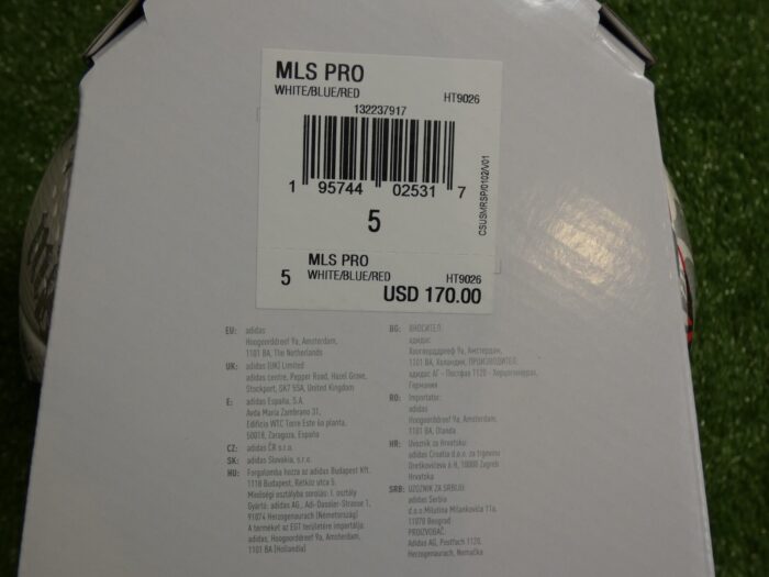 Adidas 2023 MLS Pro Official Match Soccer Ball HT9026  Size 5 in box $170 New