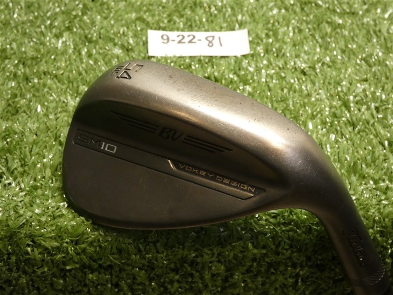 Titleist Vokey SM10 Jet Black 54* 10* Sand Wedge S Grind DG S400 Onyx Steel
