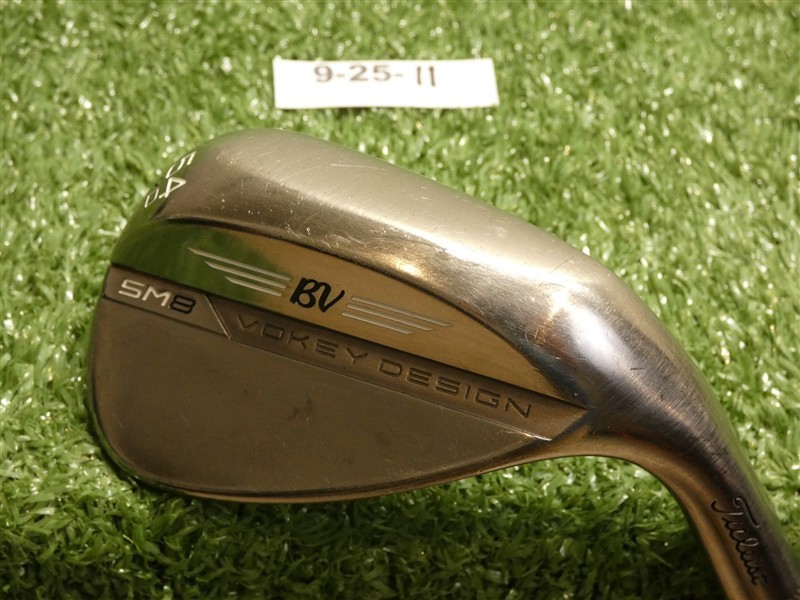 Titleist Vokey SM8 Brushed Steel 54* 12* Sand Wedge D Grind NS Pro Stiff Steel
