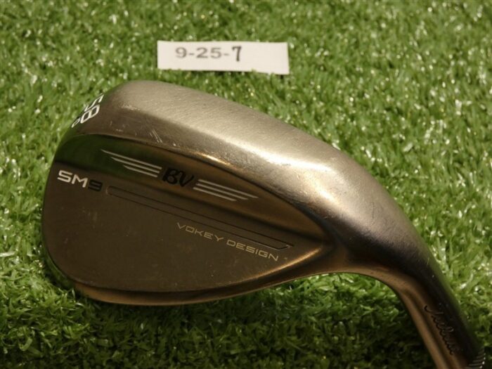 Titleist Vokey SM9 Brushed Steel 58* 12* Lob Wedge D Grind NS Pro Stiff Steel
