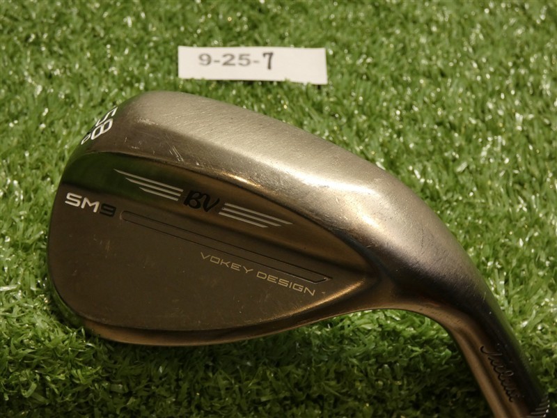 Titleist Vokey SM9 Brushed Steel 58* 12* Lob Wedge D Grind NS Pro Stiff Steel