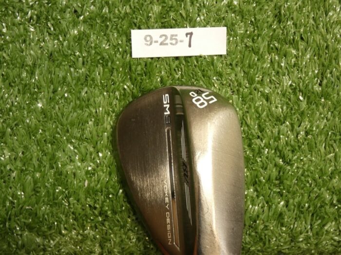 Titleist Vokey SM9 Brushed Steel 58* 12* Lob Wedge D Grind NS Pro Stiff Steel