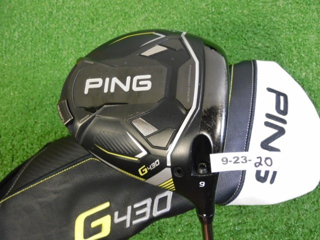 PING G430 Max 9* Driver Tour 65 Regular Graphite with Headcover & Midsize Grip