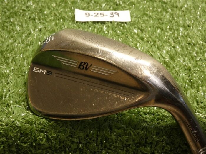 Titleist Vokey SM9 Brushed Steel 56* 12* Sand Wedge D Grind Dynamic Gold Steel