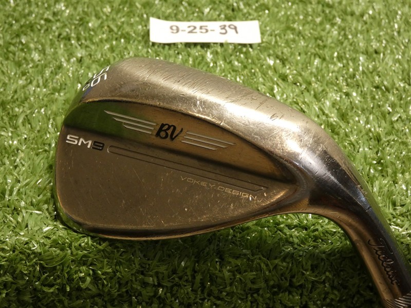 Titleist Vokey SM9 Brushed Steel 56* 12* Sand Wedge D Grind Dynamic Gold Steel