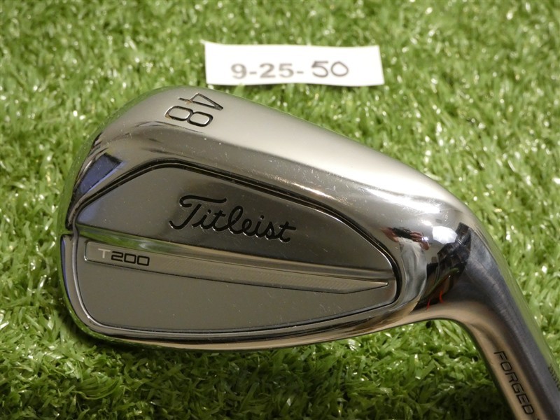 Titleist 2023 T200 Forged 48* W Gap Wedge AMT Black S300 Stiff Steel Excellent
