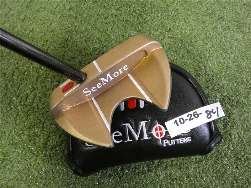 SeeMore 2025 Bronze Model T Straight 35″ Putter with Headcover Excellent