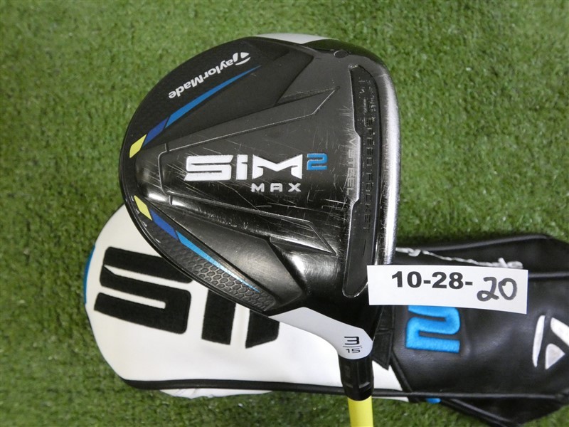 TaylorMade SIM2 Max 15* 3 Wood Proforce V2 7F4 Stiff Graphite with Headcover Mid