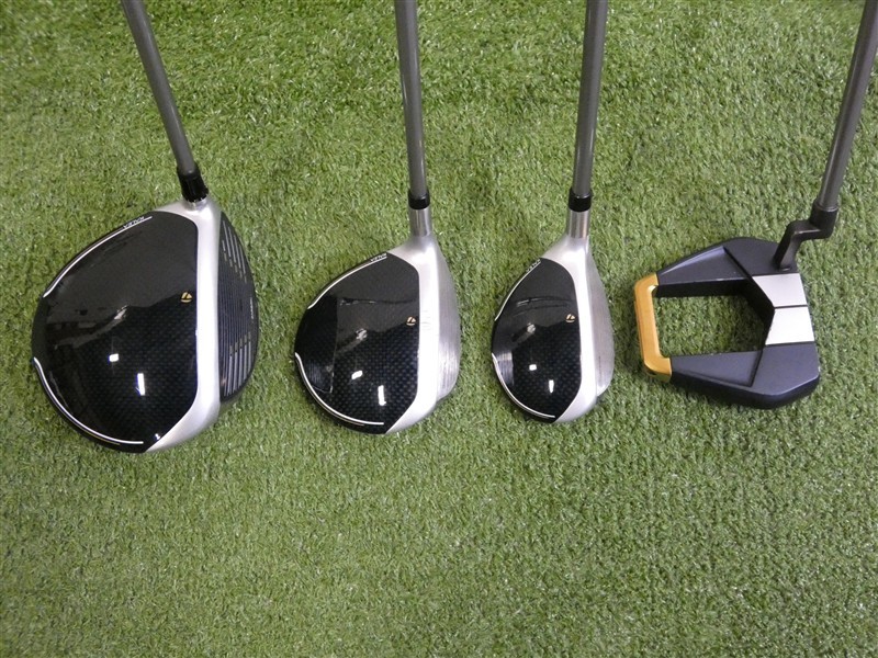 TaylorMade Kalea Gold Womens RH Blue/White Ladies Complete Golf Set w Cart Bag TaylorMade Kalea Gold Womens RH Blue/White Ladies Complete Golf Set w Cart Bag