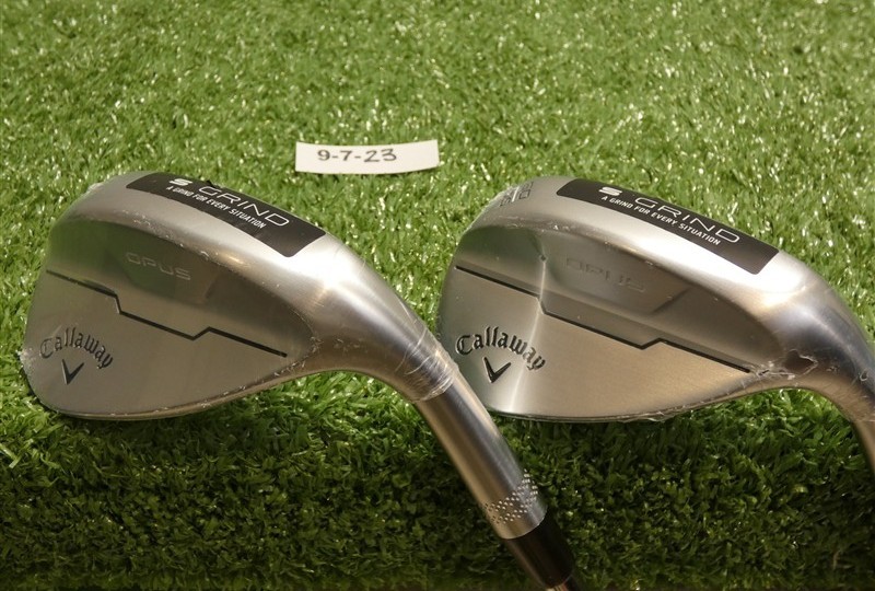 Callaway Opus Brushed Chrome 56/60* 12/10* Sand/Lob Wedge Set DG 115 Steel New