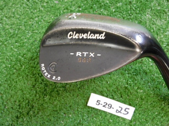 Cleveland 588 RTX 2.0 Black Satin 56* 12* Sand Wedge Dynamic Gold Steel -1.75″
