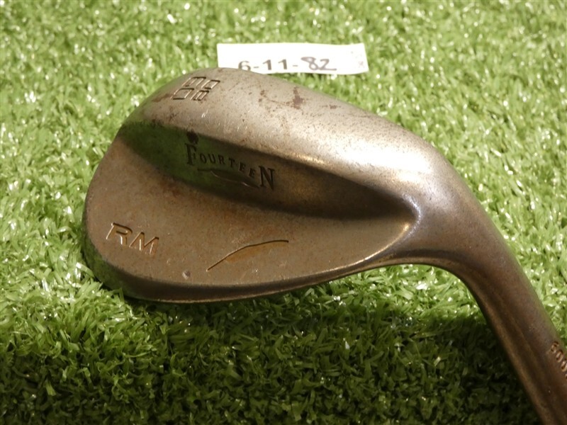 Fourteen RM Tour Raw 60* 08* Lob Wedge W Grind Dynamic Gold Steel +1.25″