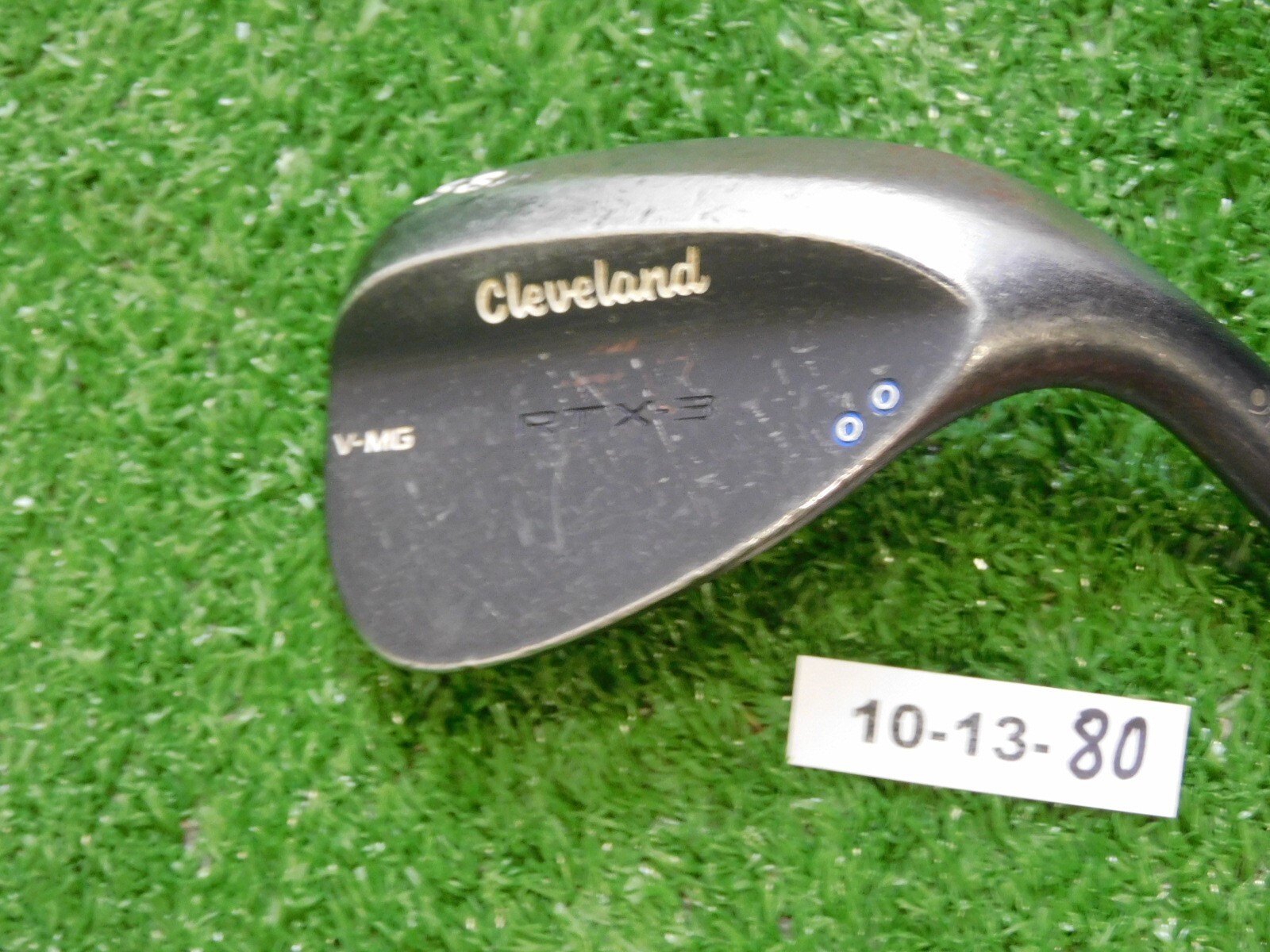 Cleveland RTX-3 Black Satin V-MG 58* 9* Lob Wedge Dynamic Gold Steel Mid