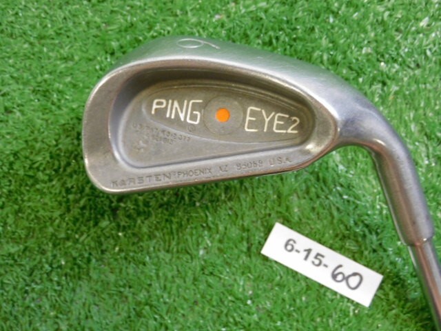Ping Eye 2+ Plus 6 Iron ZZ Lite Stiff Steel Orange Dot 2* Flat