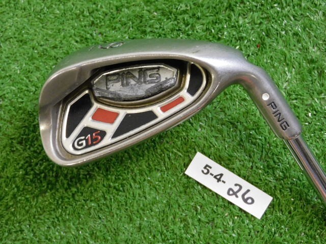 PING G15 9 Iron AWT Stiff Steel White Dot 3* Upright Undersize Grip