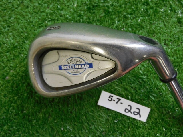 Callaway Steelhead X-14 8 Iron Dynamic Gold S300 Stiff Steel 1* Upright