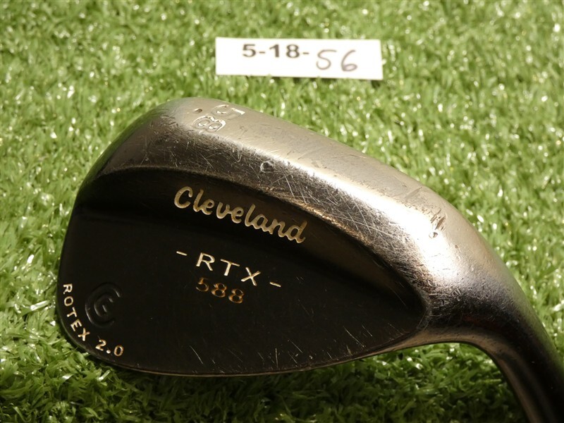Cleveland 588 RTX Rotex 2.0 Black Pearl 58* 6* Lob Wedge Dynamic Gold Steel