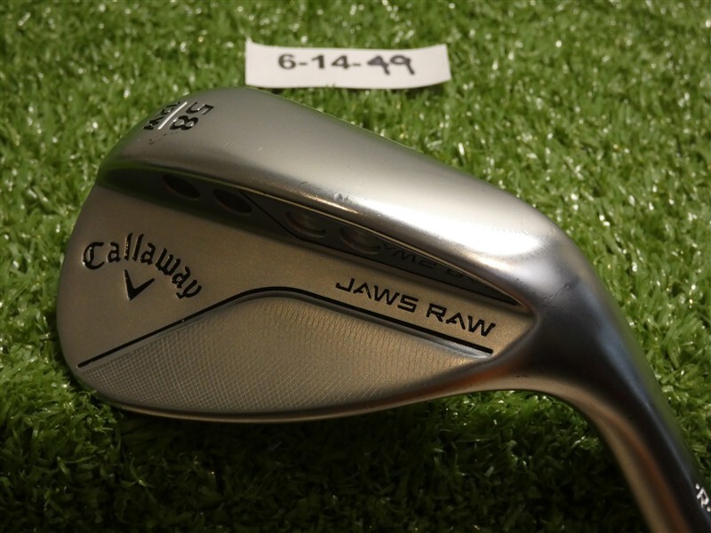 Callaway Jaws Raw Chrome 58* 12* Lob Wedge W Grind KBS TourLite 105 Steel U-size