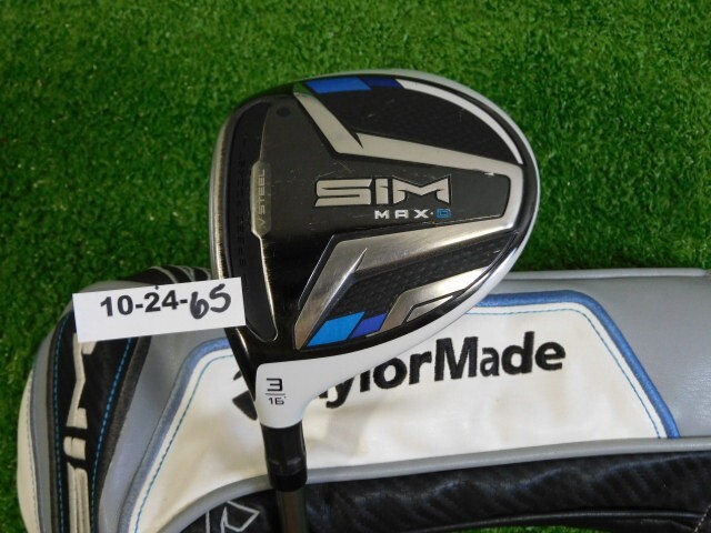 TaylorMade SIM Max D 16* Left Hand 3 Wood Helium 5F4 Stiff Graphite with HC Mid