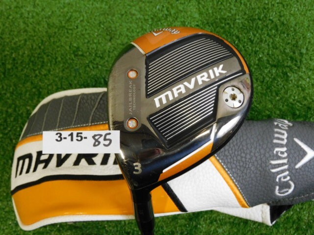 Callaway Mavrik 15* Left Hand 3 Wood Riptide 60g 5.5 Regular Graphite w HC 41.5″