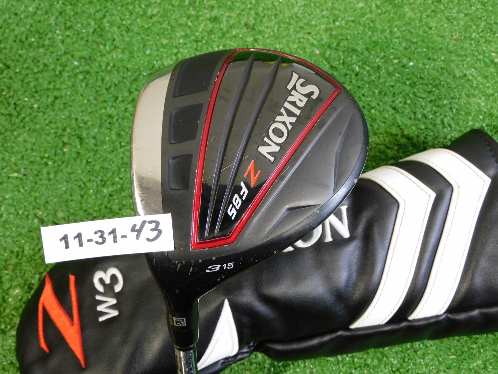 Srixon Z F85 15* Left Hand 3 Wood HZRDUS Red 62g 6.0 Stiff Graphite w Headcover