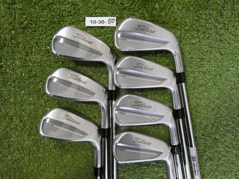 Titleist 2025 T100 Forged Irons 4-P AMT White Stiff Steel New