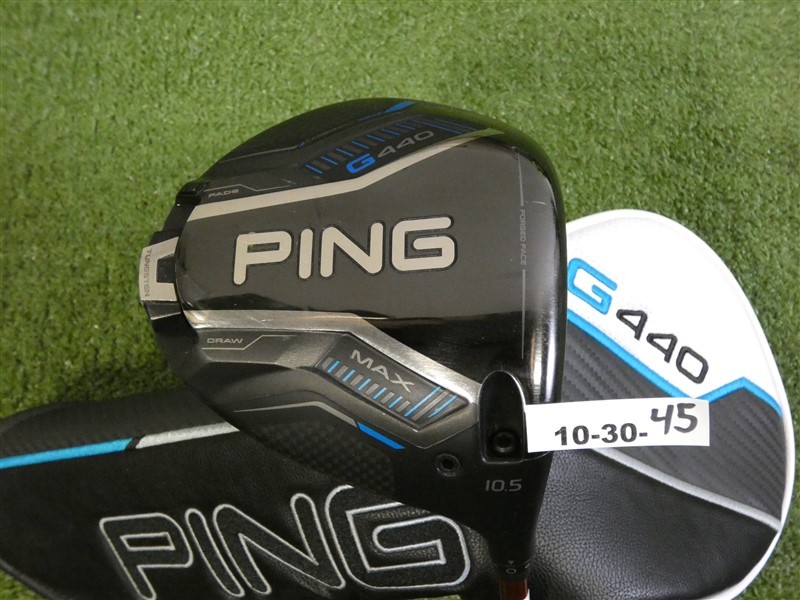 PING G440 Max 10.5* Driver Denali Red 60g 6.0 Stiff Graphite with HC Excellent